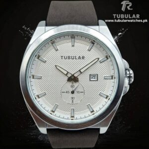 Tubular date and downsecond watch