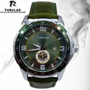 Tubular date and downsecond watch