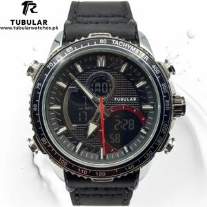 Tubular Digital and Analog (dual time) watches