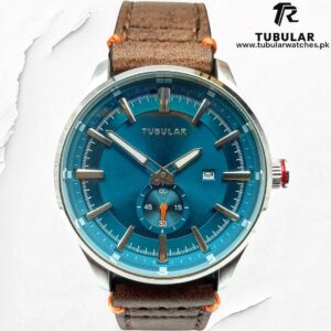 Tubular date and downsecond watch