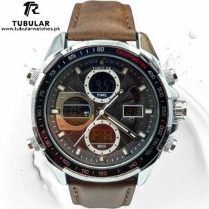 Tubular Digital and analog (dual time) watches