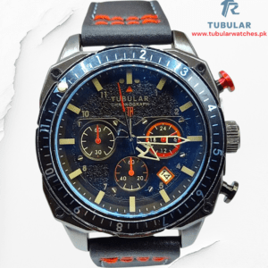 Tubular Square chronograph & date watch