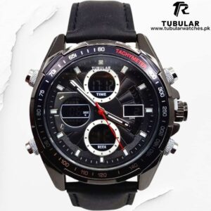 Tubular Digital and analog (dual time) watches