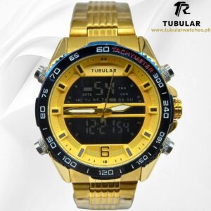 Tubular Digital and analog (dual time) watches