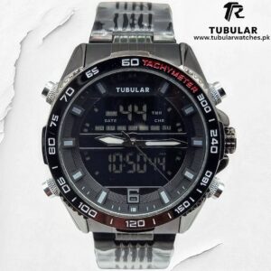 Tubular Digital and analog (dual time) watches