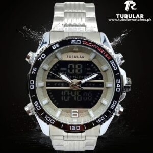Tubular Digital and analog (dual time) watches