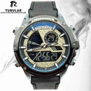 Tubular Digital and Analog (dual time) watches