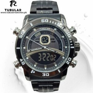 Tubular Digital and analog (dual time) watches