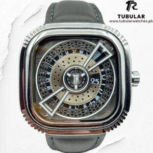 Tubular Texture Square Dial watch
