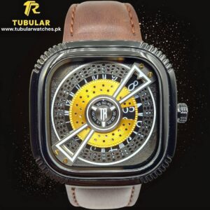 Tubular Texture Square Dial watch