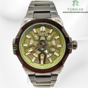 Tubular Analog Quartz date watch