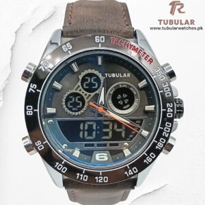 Tubular Digital and analog (dual time) watches