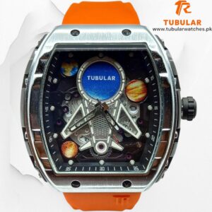 Tubular Rectangular Luminous Date watch (moon face Edition)