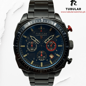 Tubular Square chronograph & date watch