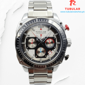 Tubular Square chronograph & date watch