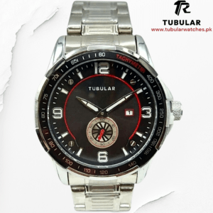 Tubular date and downsecond watch