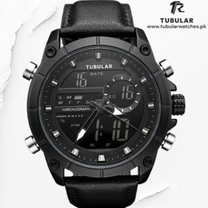 Tubular Digital and analog (dual time) watches