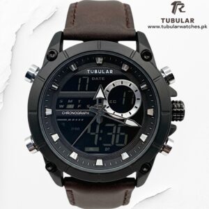 Tubular Digital and analog (dual time) watches