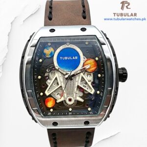 Tubular Rectangular Luminous Date watch (moon face Edition)