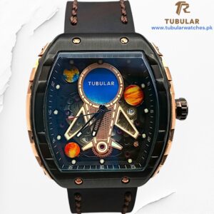 Tubular Rectangular Luminous Date watch (moon face Edition)